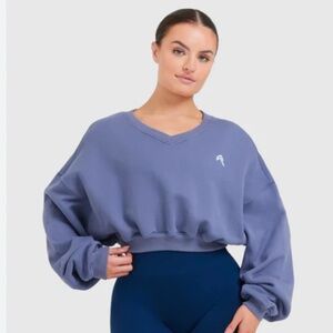 Oner Active Slate Blue V-Neck Sweatshirtrt